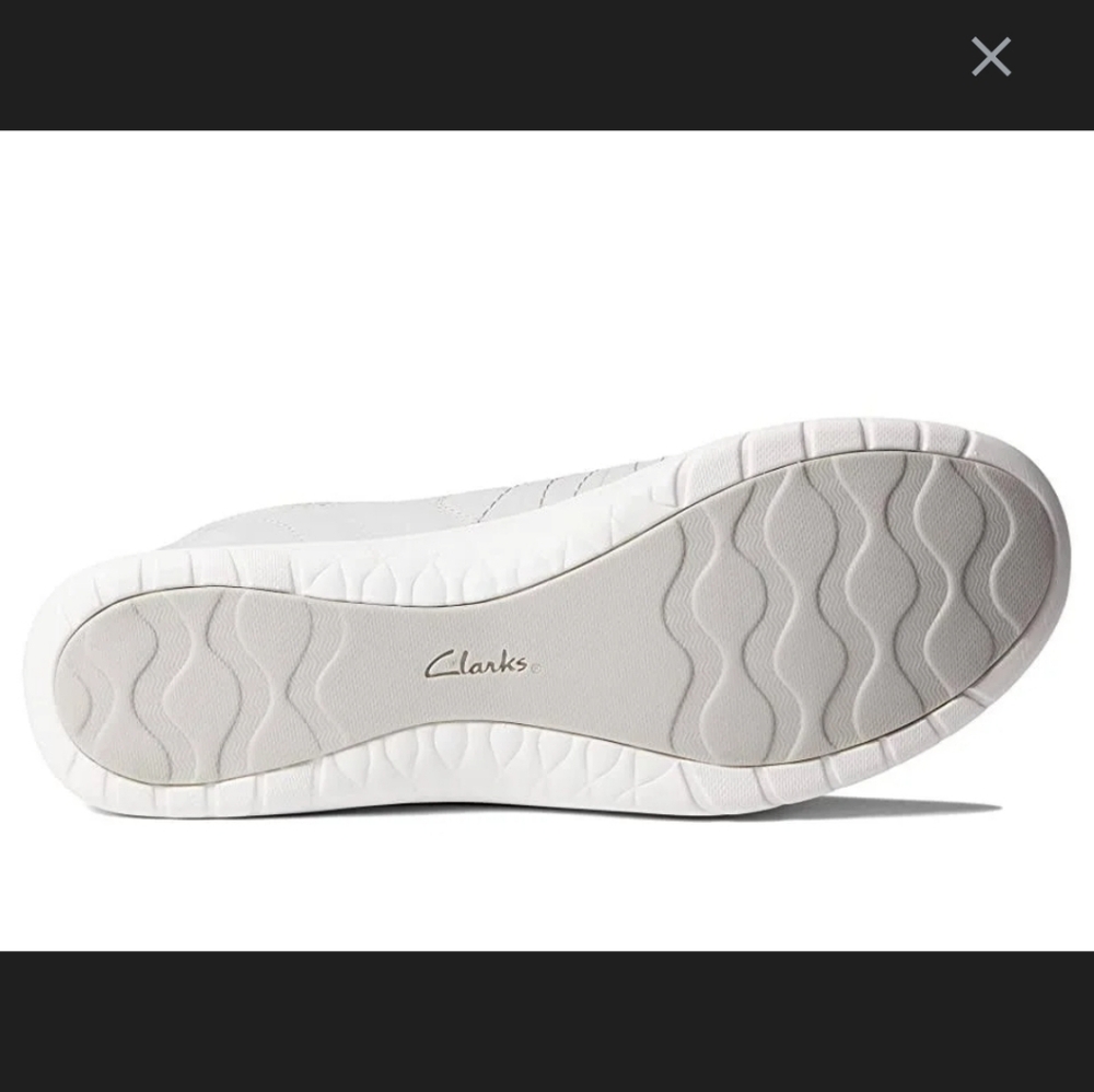 New Clarks Adella Stroll Oxford Stylish Gray Athletic Sneakers Tennis Shoes NIB - Picture 6 of 6